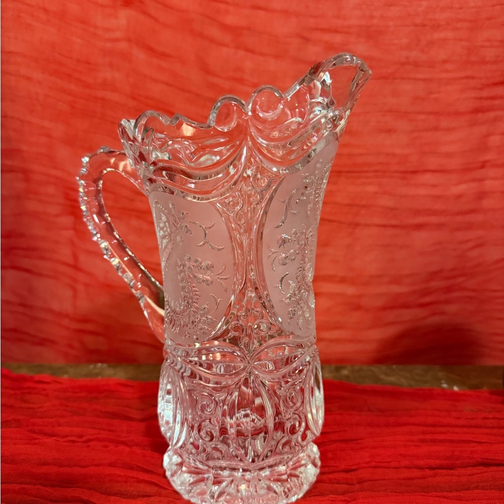 Elegant Clear Glass Pitcher